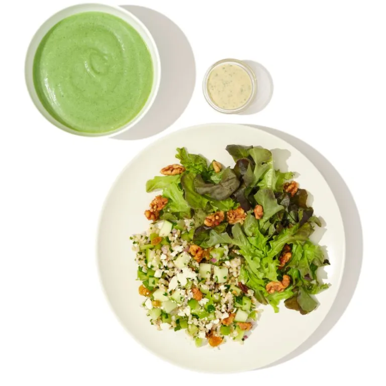 Glowing Greens Salad + Prebiotic Soup