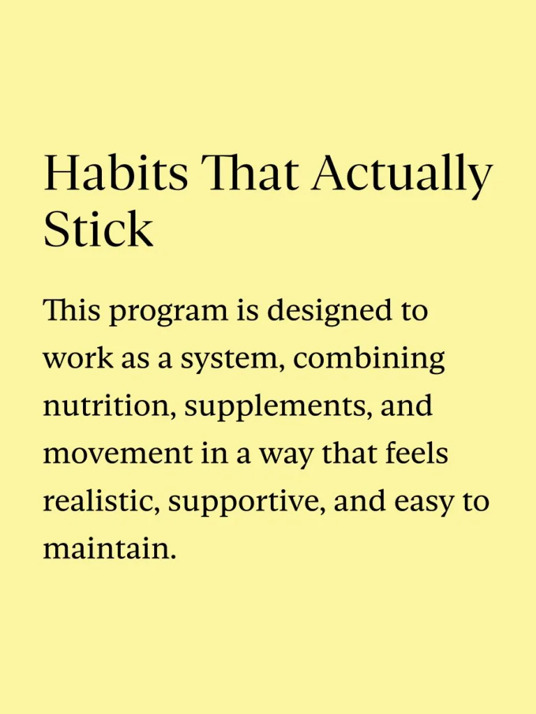 Habits That Actually Stick